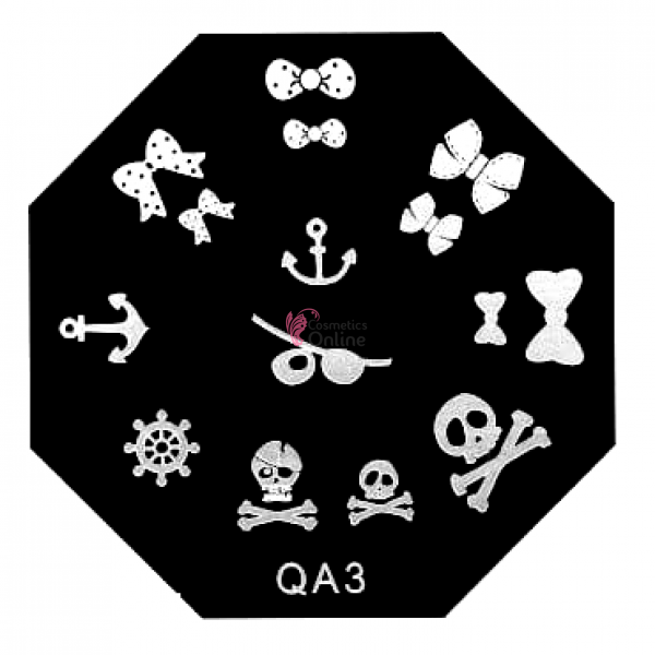Matrita de unghii metalica hexagonala 6cm QA3 - 39155